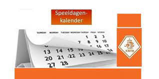 Speeldagen Kalender 2023-2024