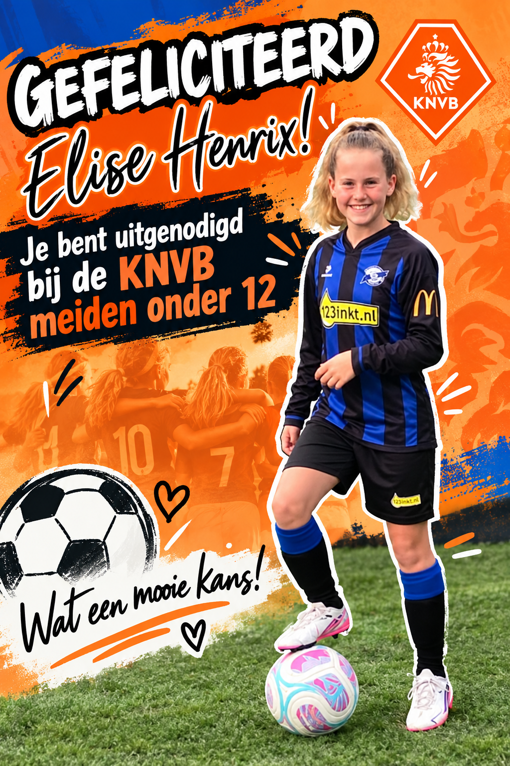 Gefeliciteerd Elise Henrix